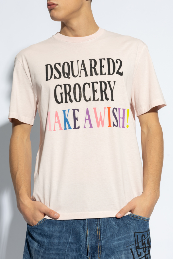 DSQUARED2◆Ｔシャツ DSQUARED2 DISTRESSED PRINTED TSHIRT BLACK SIZE M 